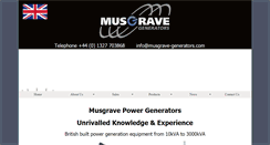 Desktop Screenshot of musgrave-generators.com